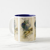 Weck, wenn etwas Vile in der Nähe ist Zweifarbige Tasse (Vorderseite Links)