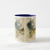 Weck, wenn etwas Vile in der Nähe ist Zweifarbige Tasse (Mittel)