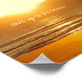 Weck zur Beach Sunrise Poster Printwerbung (Ecke)