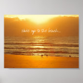 Weck zur Beach Sunrise Poster Printwerbung (Vorne)
