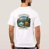 Weck zur Natur: Entspannendes Camping. T-Shirt (Rückseite)