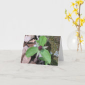 Wecken Sie besonders angefertigten Robin - Karte (Gelbe Blume)