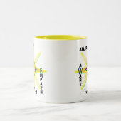 Wecken Sie, bewusst, Starseed, Empath Zweifarbige Tasse (Mittel)