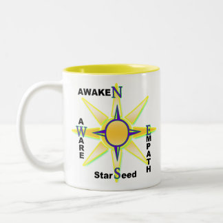 Wecken Sie, bewusst, Starseed, Empath Zweifarbige Tasse