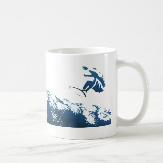 Wecken Sie das Surfen Kaffeetasse (Rechts)