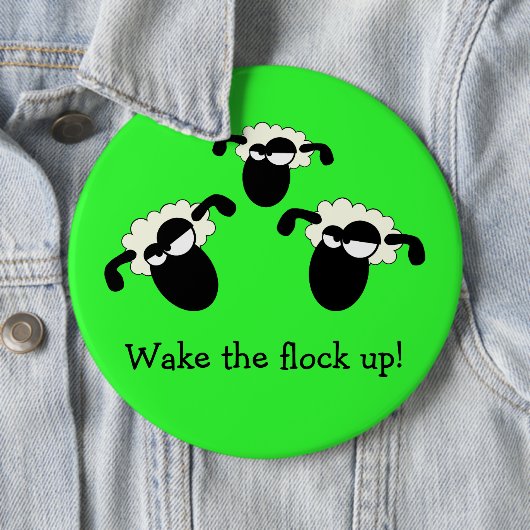 "Wecken Sie die Menge oben!" Knopf Button (Beispiel)