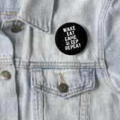 Wecken Sie essen Spiel-Schlaf-Wiederholung Button (Beispiel)