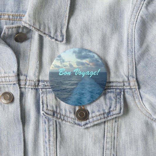 Wecken Sie gute Reise Button (Beispiel)