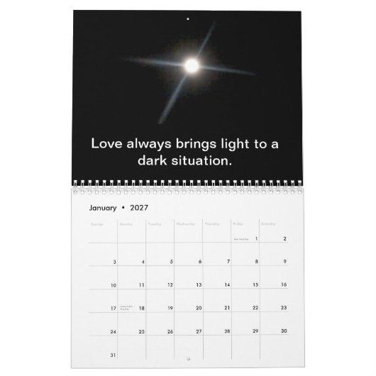 Wecken Sie Kalender (Jan 2027)