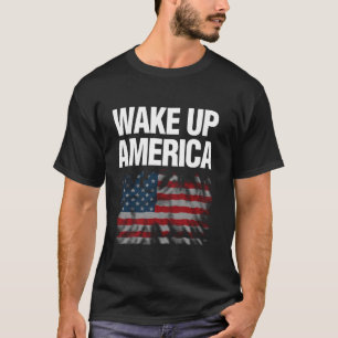 Wecken Up America USA Flag T-Shirt