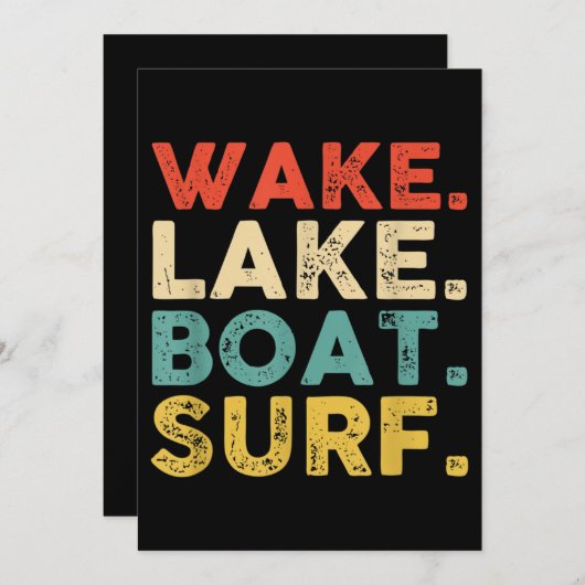 Weckend Surfen Weck Surf Weckend Surflop Weck Surf Einladung (Vorne/Hinten)