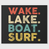 Weckend Surfen Weck Surf Weckend Surflop Weck Surf Geschenkpapier (Flach)
