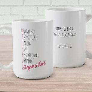 Weckende Stepmutterpositive Adjektive Personalisie Kaffeetasse