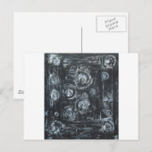 Weckenden von Wirbel (abstrakter Expressionismus) Postkarte (Vorne/Hinten)