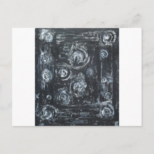 Weckenden von Wirbel (abstrakter Expressionismus) Postkarte (Vorderseite)