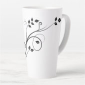 Wecker-Hintergrund-Papier mit zwei Tonen Kaffee Milchtasse (Rechte Ecke)