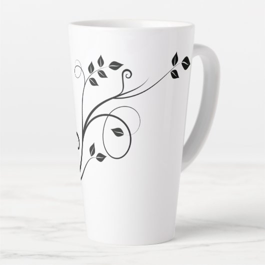 Wecker-Hintergrund-Papier mit zwei Tonen Kaffee Milchtasse (Rechte Ecke)