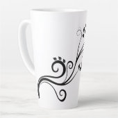 Wecker-Hintergrund-Papier mit zwei Tonen Kaffee Milchtasse (Linke Ecke)