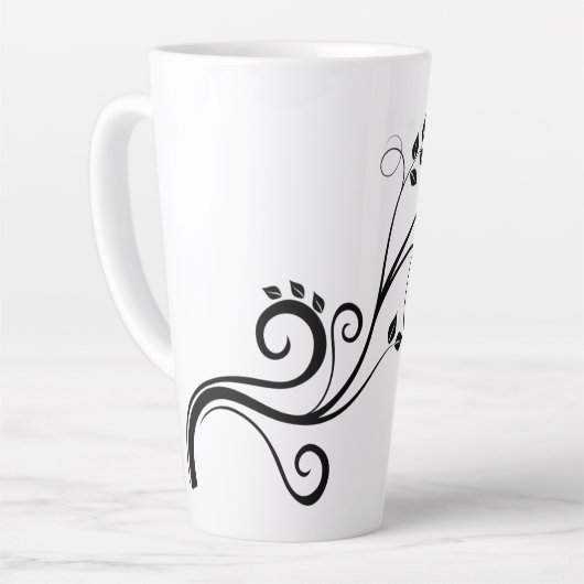 Wecker-Hintergrund-Papier mit zwei Tonen Kaffee Milchtasse (Linke Ecke)