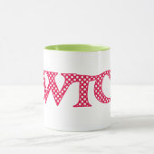 Wecker-Kaffee-Tasse, Waliser Cwtch mit Tasse (Zentrum)