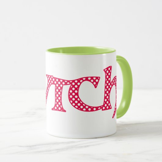 Wecker-Kaffee-Tasse, Waliser Cwtch mit Tasse (VorderseiteRechts)