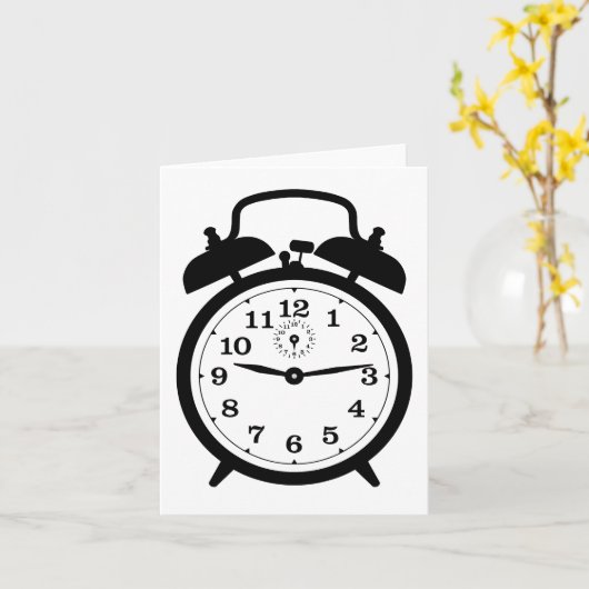 Wecker Karte (Gelbe Blume)