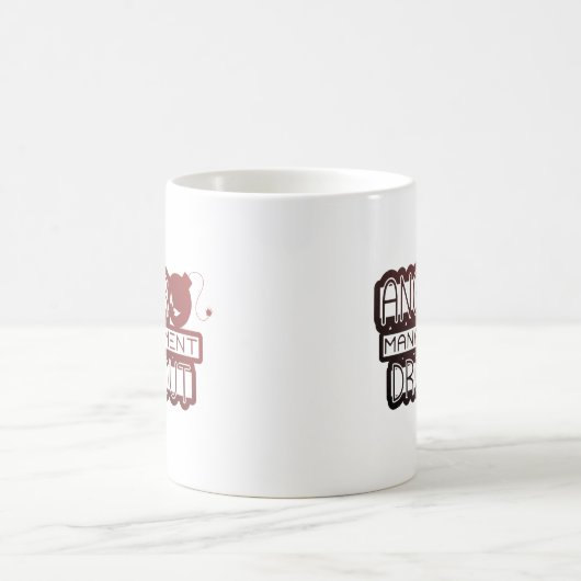 Wecker Management Dropout Funny Büro Humor Kaffeetasse (Mittel)