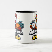 Wecker mit Einstellung, Roaster-Zitat. Tasse (Zentrum)