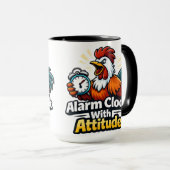 Wecker mit Einstellung, Roaster-Zitat. Tasse (VorderseiteRechts)
