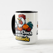 Wecker mit Einstellung, Roaster-Zitat. Tasse (Vorderseite Links)