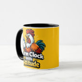 Wecker mit Einstellung, Roaster-Zitat. Tasse (Vorderseite Links)