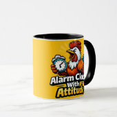 Wecker mit Einstellung, Roaster-Zitat. Tasse (VorderseiteRechts)