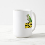 Wecker Mönchssittich Kaffeetasse (VorderseiteRechts)