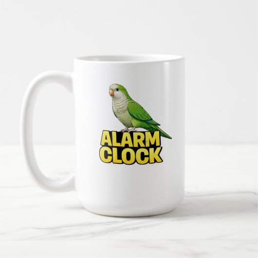 Wecker Mönchssittich Kaffeetasse (Links)