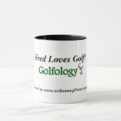 Wecker Mug_ Golfology Tasse (Zentrum)