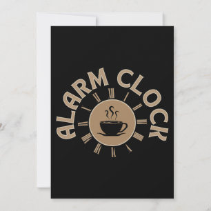 WECKER RETRO KAFFEELIEBHABER MORGEN EINLADUNG