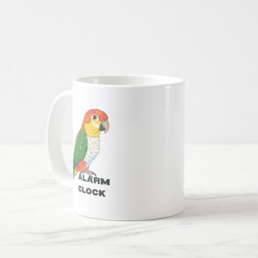 Wecker Sonnensittich – Kaffeetasse (Vorderseite Links)