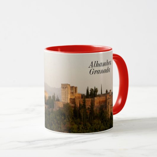 Wecker-Tasse Alhambras Granada Spanien Tasse (VorderseiteRechts)