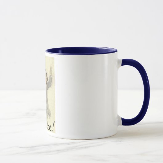 Wecker-Tasse - besonders angefertigt Tasse (Rechts)