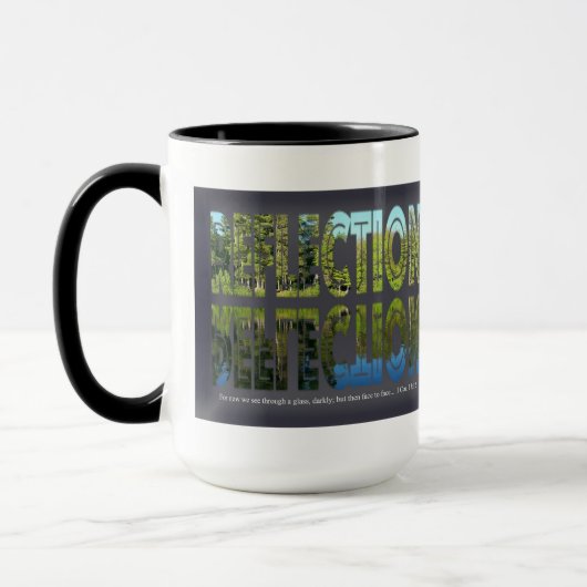 Wecker-Tasse der Reflexions-15oz Tasse (Links)