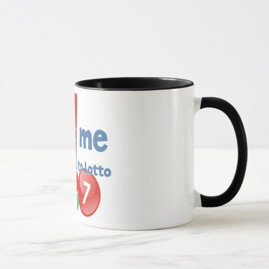 Wecker-Tasse des Lotto-Süchtigen Tasse (Rechts)