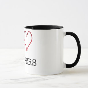[Wecker-Tasse Herz] Stripers-I Tasse
