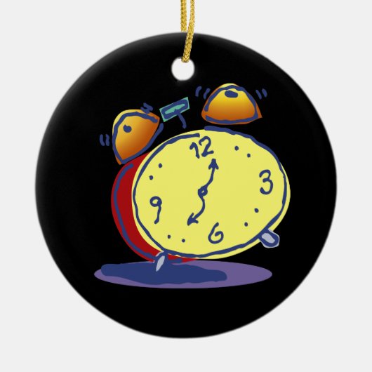 Wecker-Verzierung Keramikornament (Vorne)
