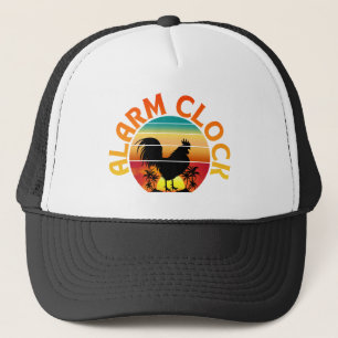 WECKER VINTAGE MORGEN HAHN HUHN TRUCKERKAPPE