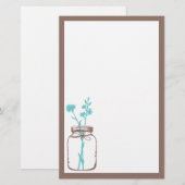 Weckglas-Briefpapier Briefpapier (Vorne/Hinten)