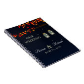 Weckglas-Eichen-Hochzeits-Notizbuch Notizblock (Rechte Seite)
