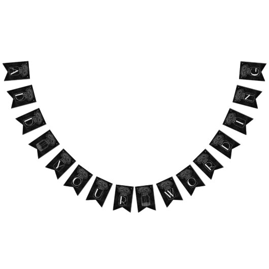 Weckglas mit Gänseblümchen auf Tafel-Hochzeit Wimpelkette (Alle)