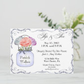 Weckglas-Schlückchen und sehen Jungen-Einladung Einladung (Stehend Vorderseite)