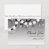 Weckglas und Leuchtkäfer danken Ihnen zu kardieren Dankeskarte (Vorne/Hinten)