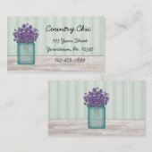 Weckglas-Veilchen-Visitenkarte Visitenkarte (Vorne/Hinten)